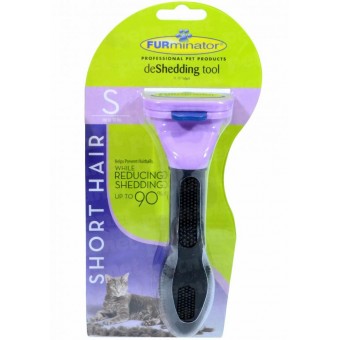 Escova Rasqueadeira Furminator Gatos P - Pelo Curto Escova Rasqueadeira Furminator Gatos P - Pelo Curto